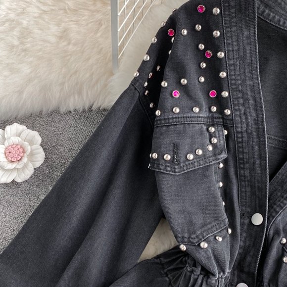 Studded Denim Jacket! - Picture 7 of 11